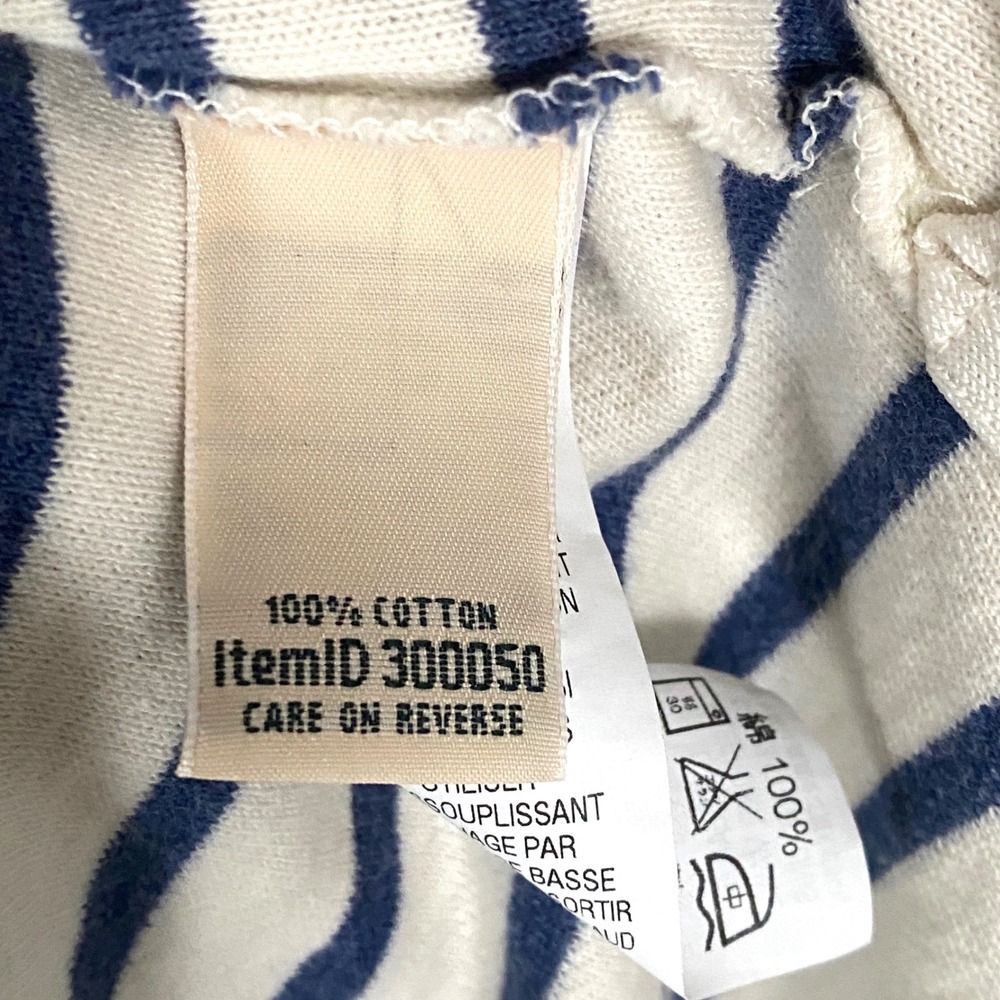 LLBean Striped Long Sleeve Hooded Open Front‎ Cardigan Sweater Women XL - Picture 4 of 6